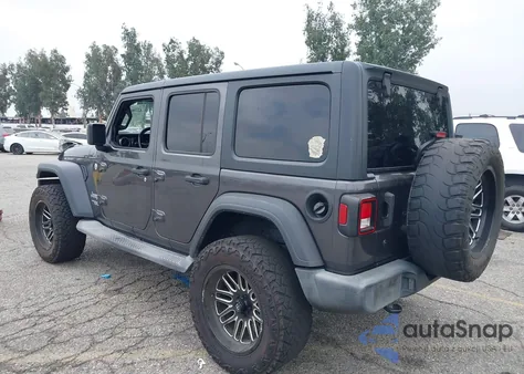 2019 Jeep Wrangler Unlimited Sport S 4X4 из США, поврежденный, VIN 1C4HJXDG1KW528470